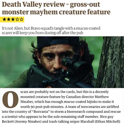 Death Valley review – gross-out monster mayhem creature feature